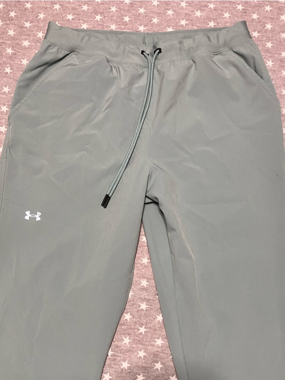 Under Armour Performance Jogger Pants Men’s Small Grey Drawstring Pockets